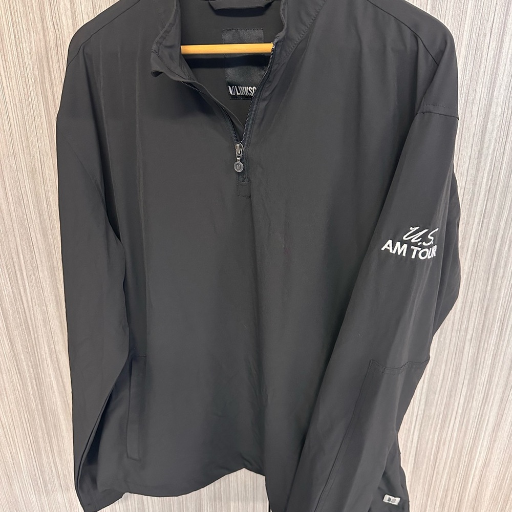LINKSOUL Golf Quarter Zip Jacket Activewear US Amateur Tour Logo XL